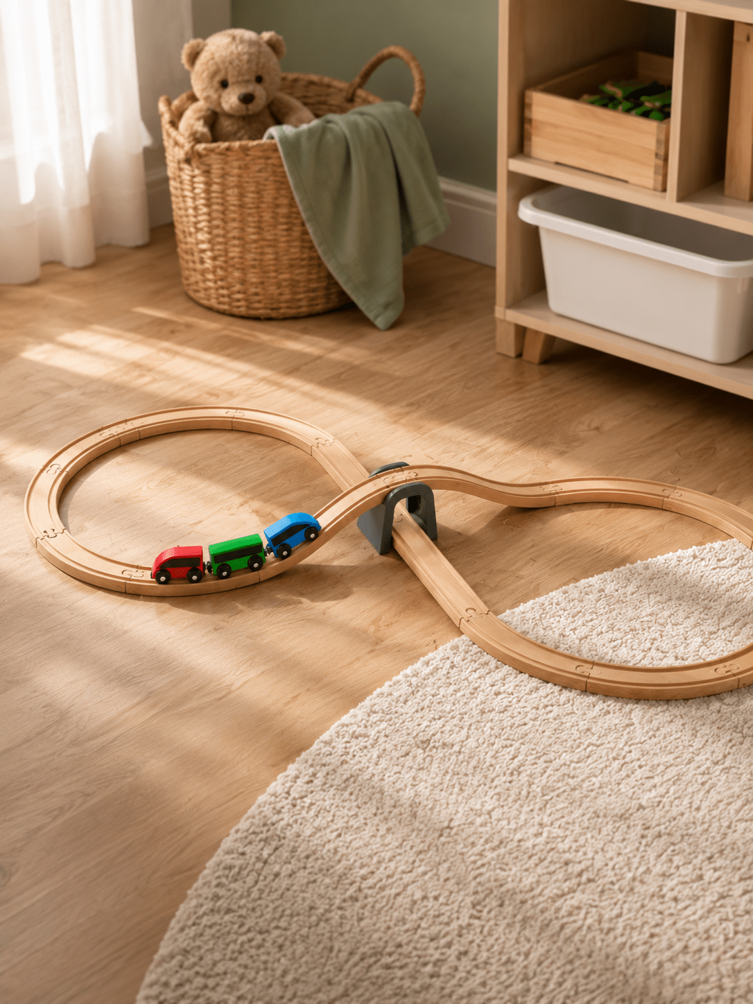 IKEA LILLABO Железная дорога, набор из 20 деталей: поезд и рельсы