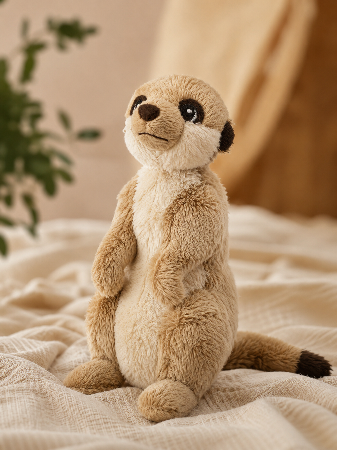 Мягкая игрушка, сурикат IKEA SANDLOPARE, 20 см, бежевый