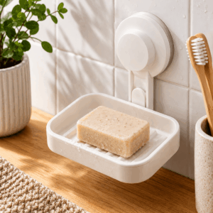 Мыльница с присоской IKEA TISKEN, белая