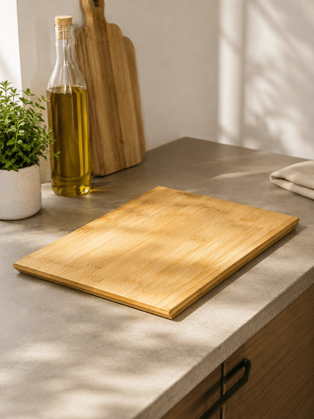Бамбуковая разделочная доска IKEA SYNSATT, 33×22 см