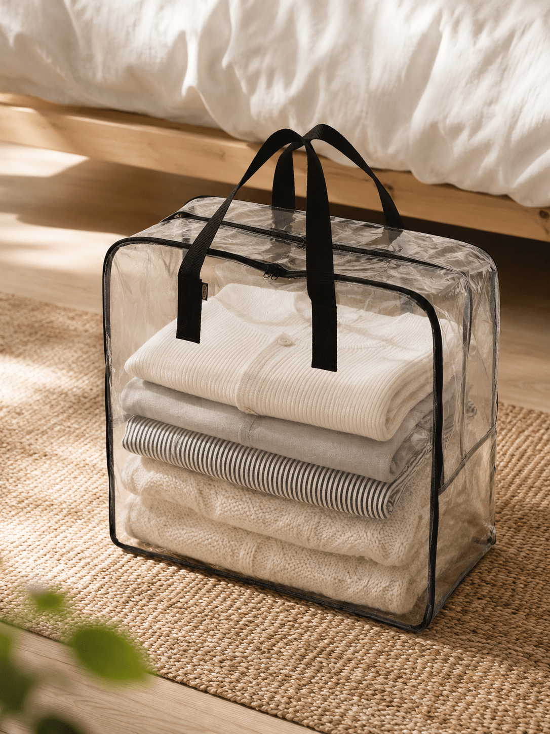 Сумка IKEA DIMPA, прозрачная, 65x22x65 см