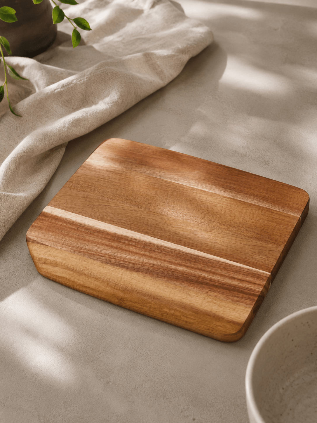 Разделочная доска из акации IKEA SMAATA, 28×22 см