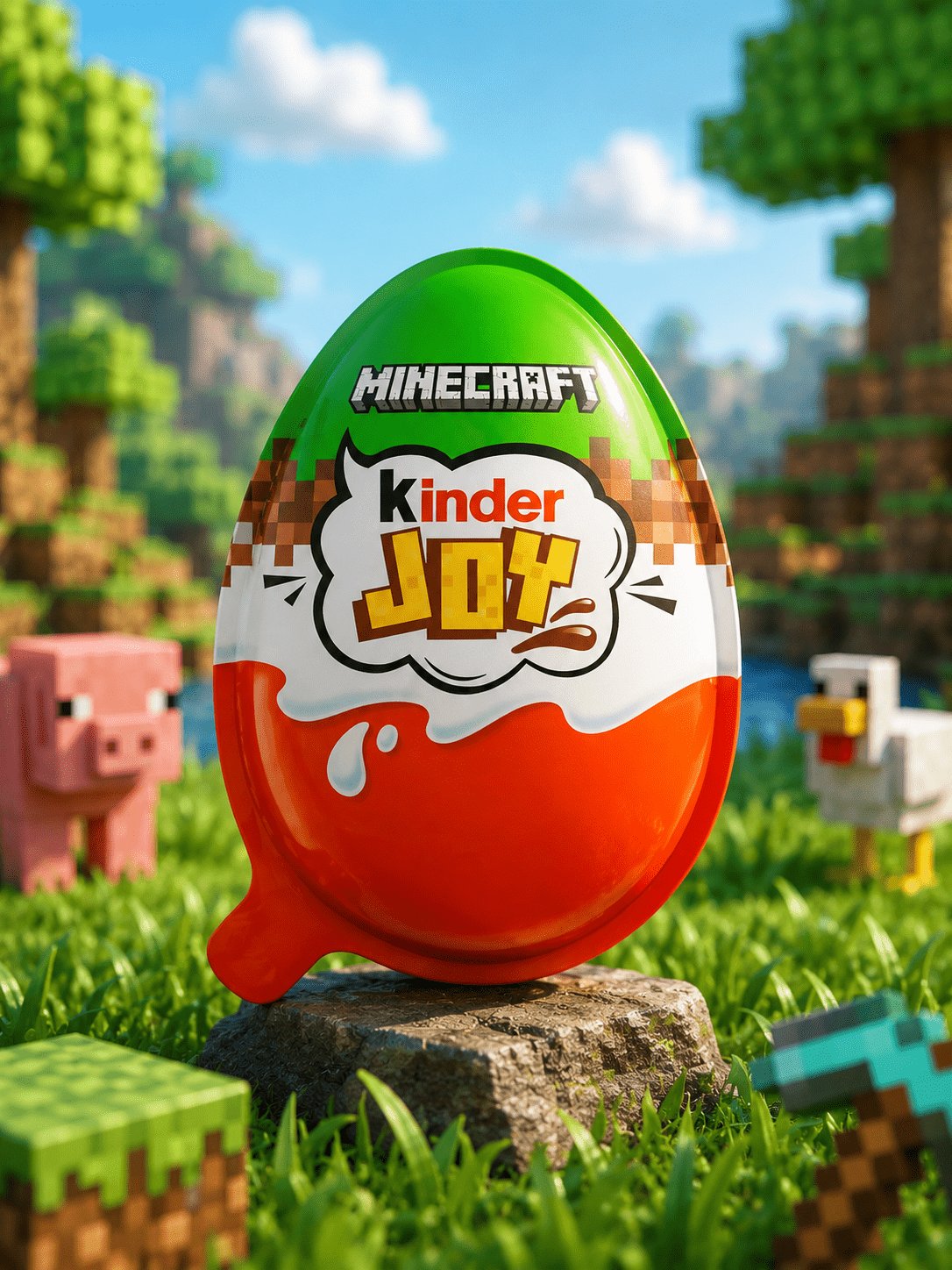 Шоколадное яйцо Kinder Joy Minecraft, Киндер Джой Майнкрафт