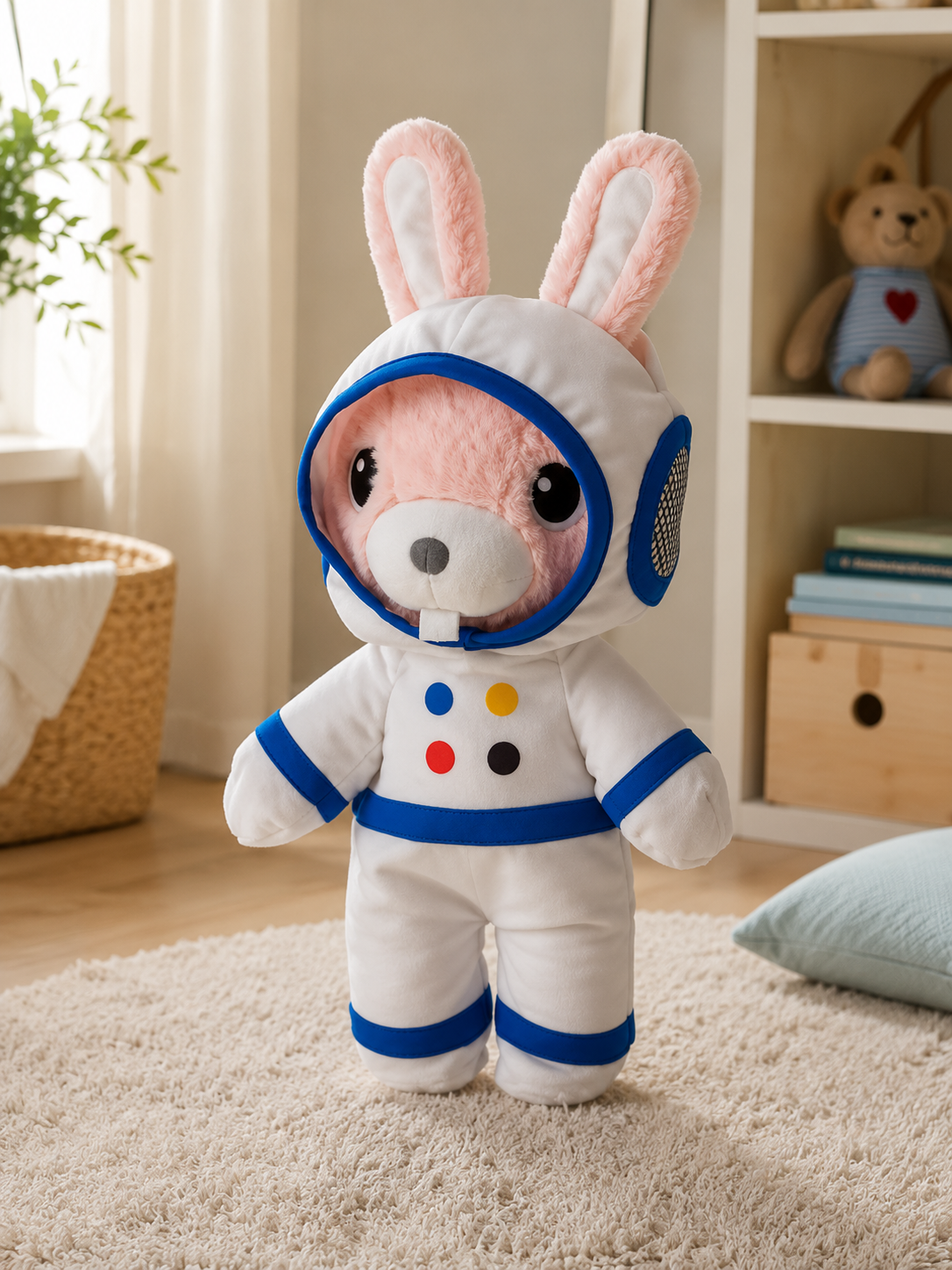 IKEA AFTONSPARV Плюшевый космонавт в скафандре, кролик,28 см