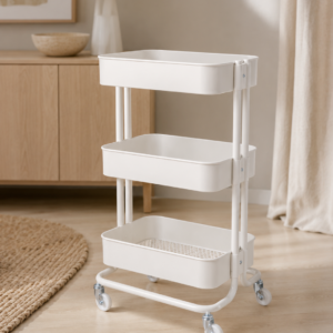 Тележка сервировочная IKEA RASKOG, белая, 35x45x78 см
