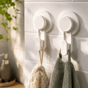 IKEA TISKEN Крючки с присоской. 2 шт., белые