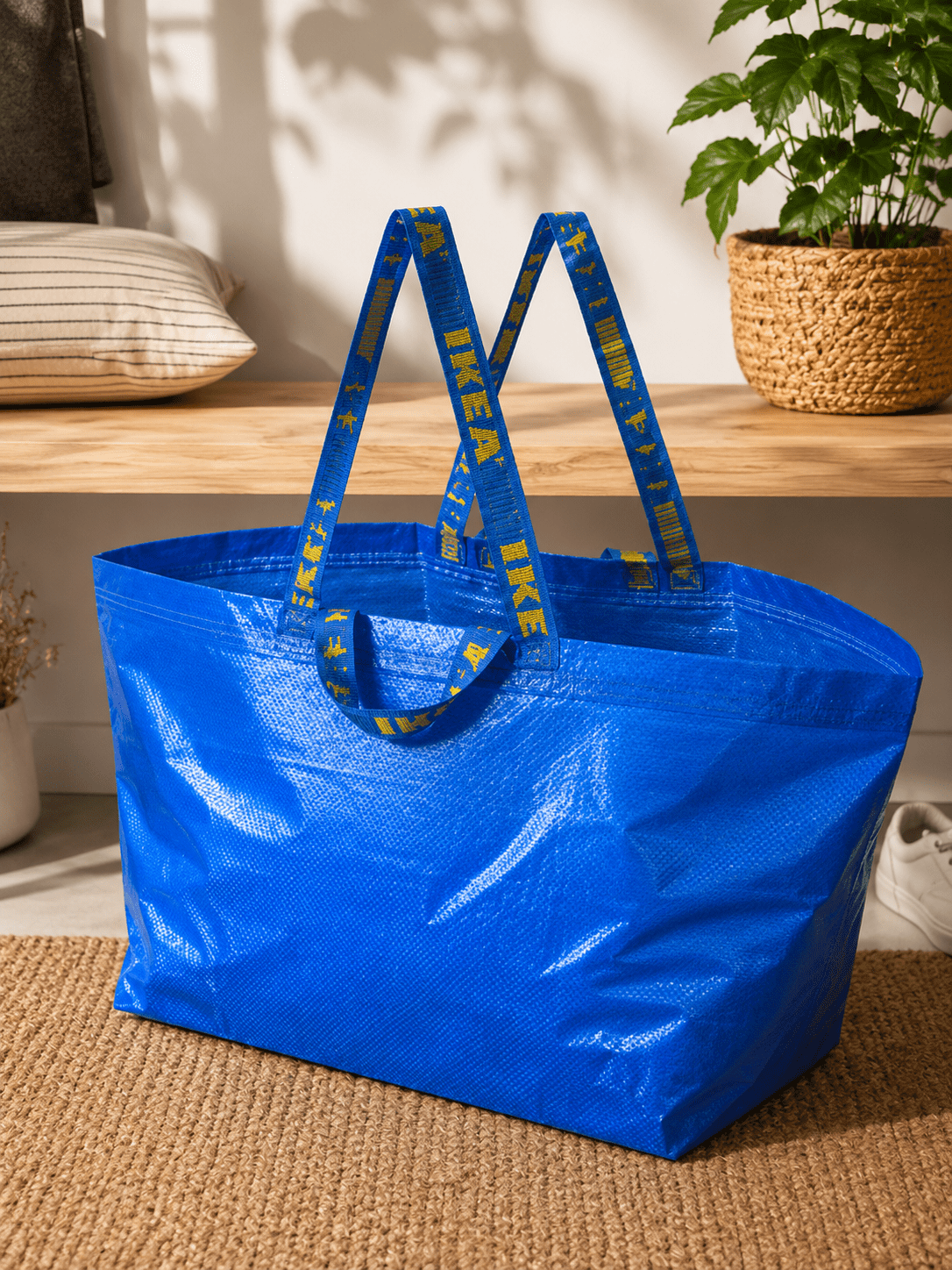 Большая сумка IKEA FRAKTA, 55x37x35 см/71 л, синяя