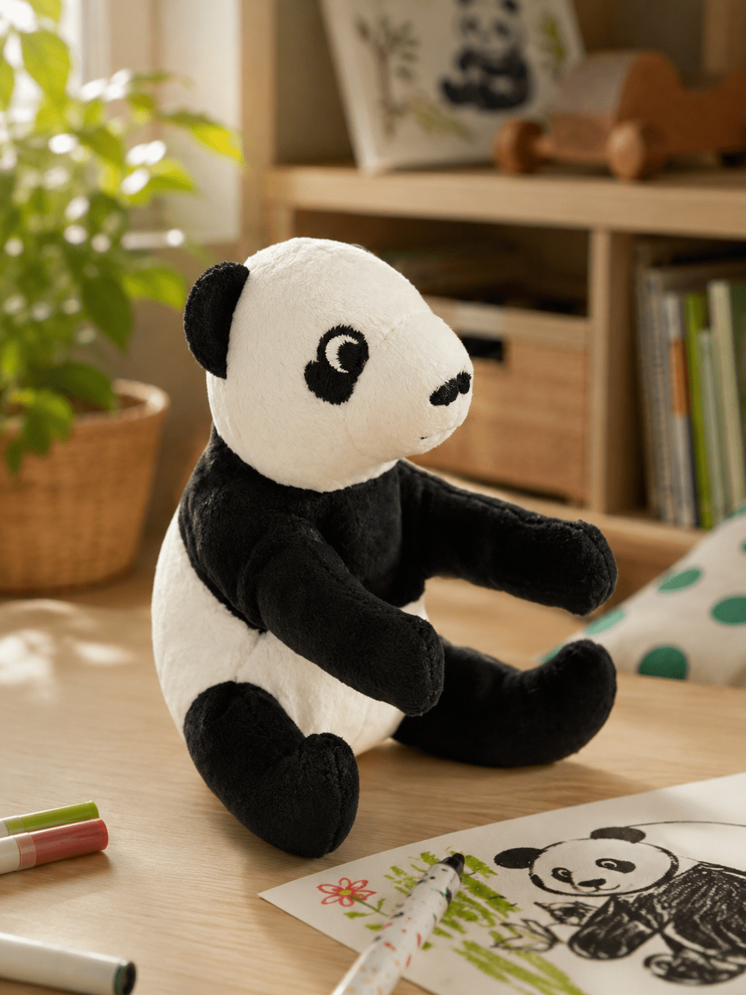 Мягкая игрушка IKEA MINI PANDA, 11 см