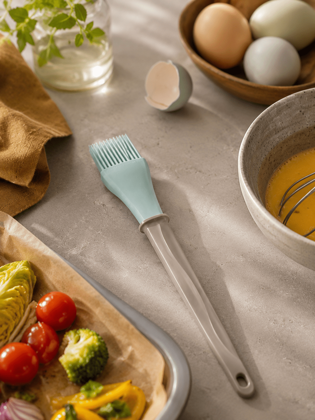 Кулинарная кисть IKEA BAKGLAD, бежево-голубая