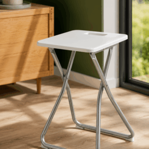 Складной табурет IKEA GUNDE, белый, 45 см