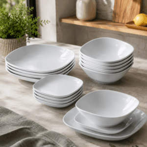 Набор столовой посуды из 18 предметов IKEA VARDERA, белый