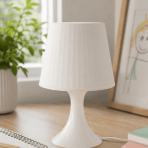 Настольная лампа IKEA LAMPAN, белая, 29 см