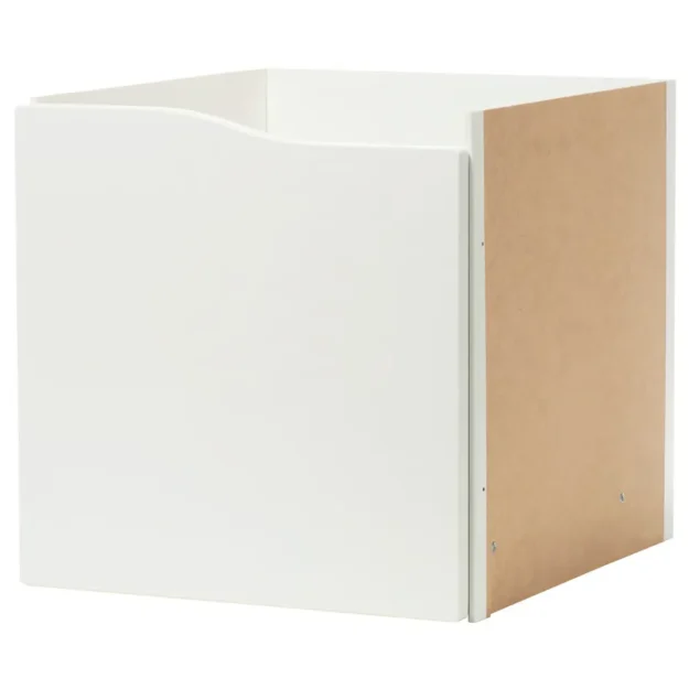 Вставка с дверцей IKEA KALLAX, волнистая/белая, 33×33 см