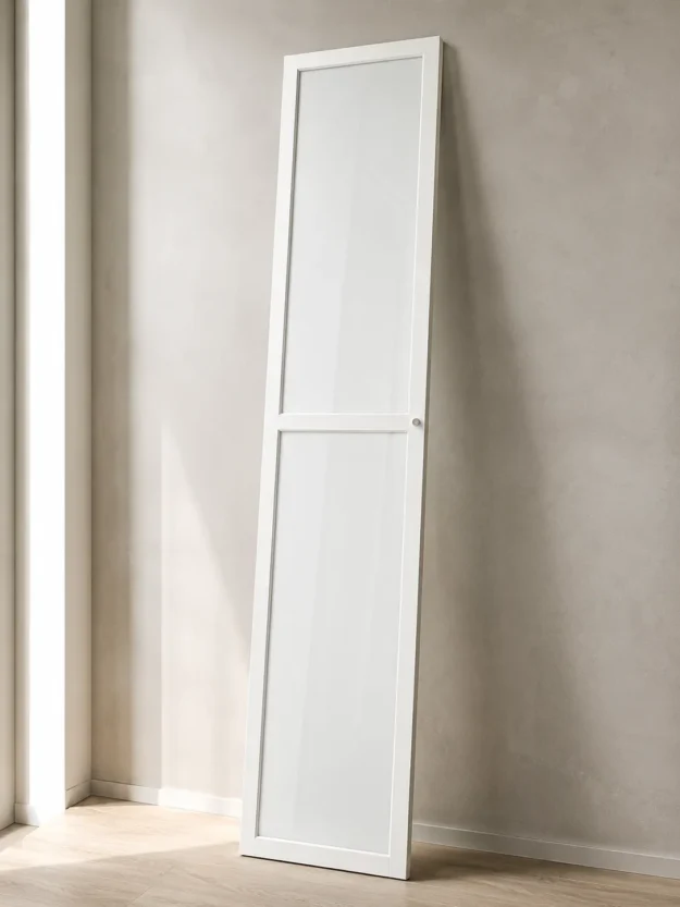 Дверь шкафа IKEA OXBERG, 40х192 см, белый/прозрачный
