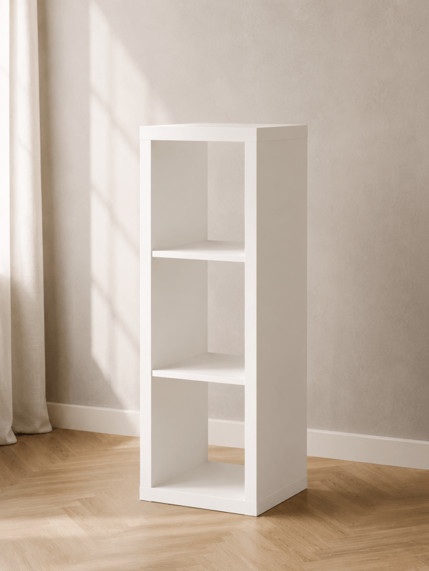 Открытый стеллаж IKEA KALLAX, белый, 42×112 см